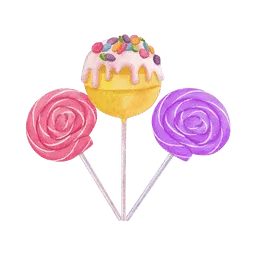 three lollipops 